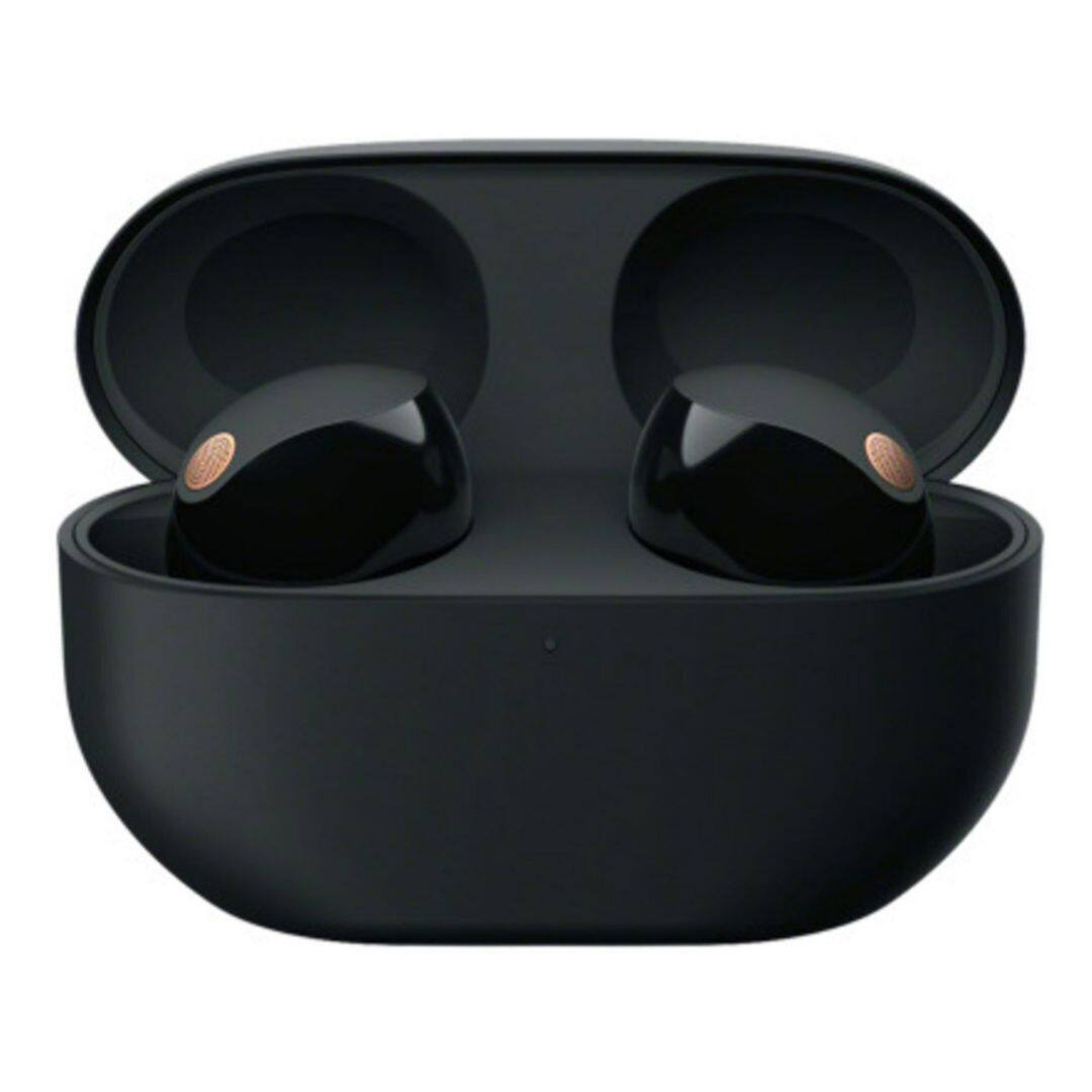 Angle. Sony - Sony WF-1000XM5 Rechargeable Charging Case for Charging Earbuds (Black) - Black.