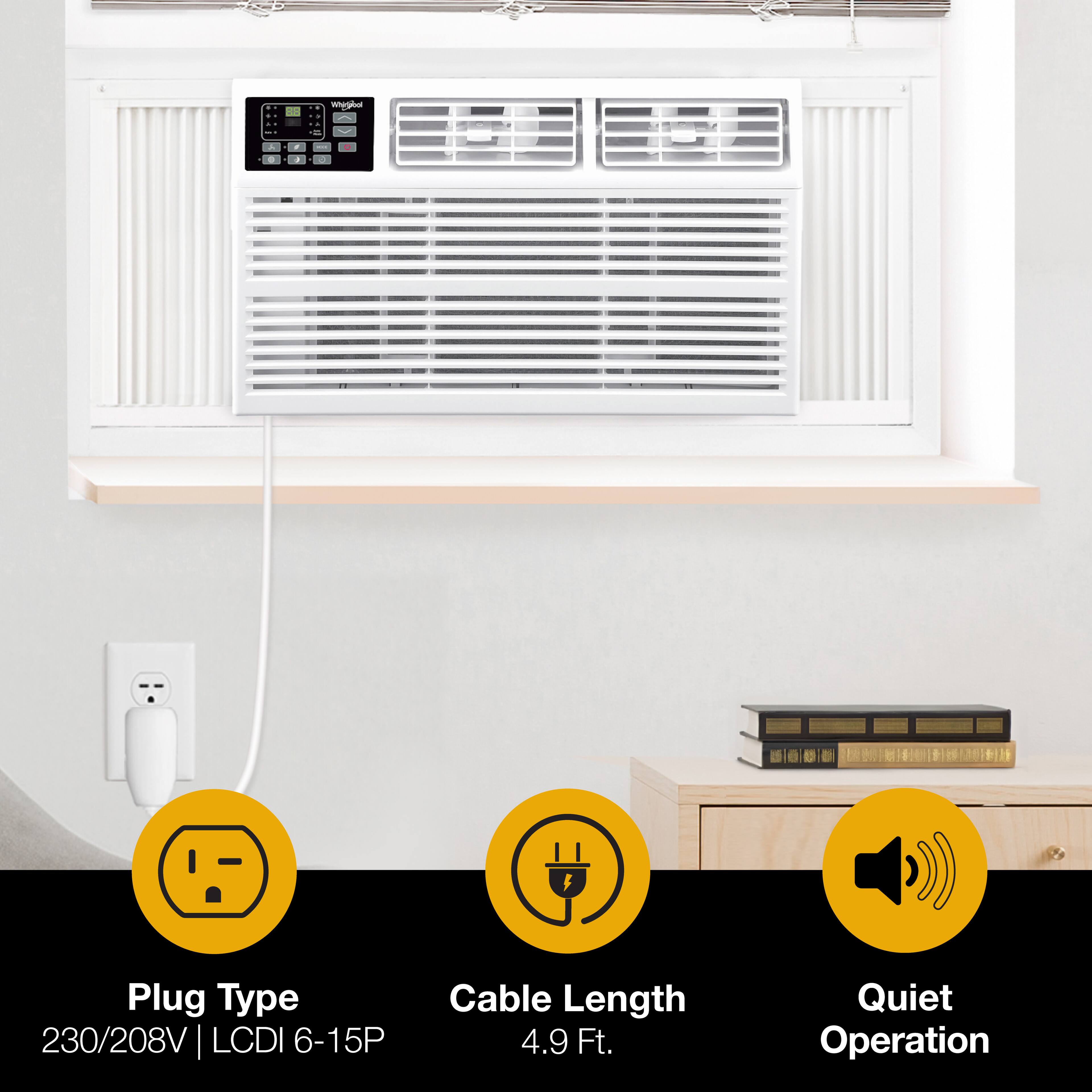 Plug Type: 230/208V | LCDI 6-15P  
Cable Length: 4.9 Ft.  
Quiet Operation