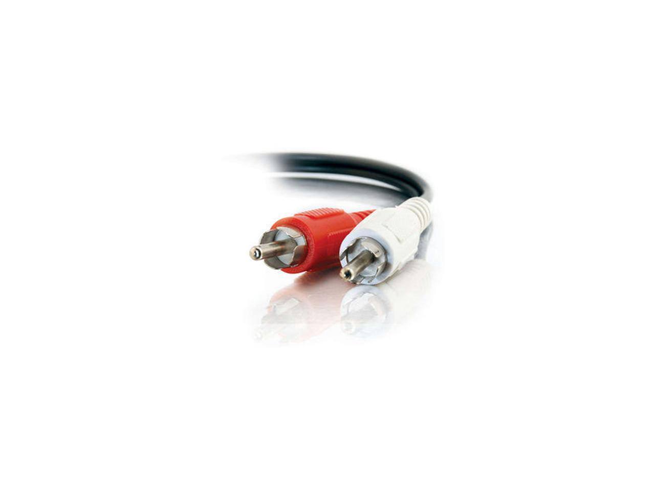 Alt View 1. Cables to Go - C2G 40463 Value Series RCA Stereo Audio Cable, Black (3 Feet, 0.91 Meters).
