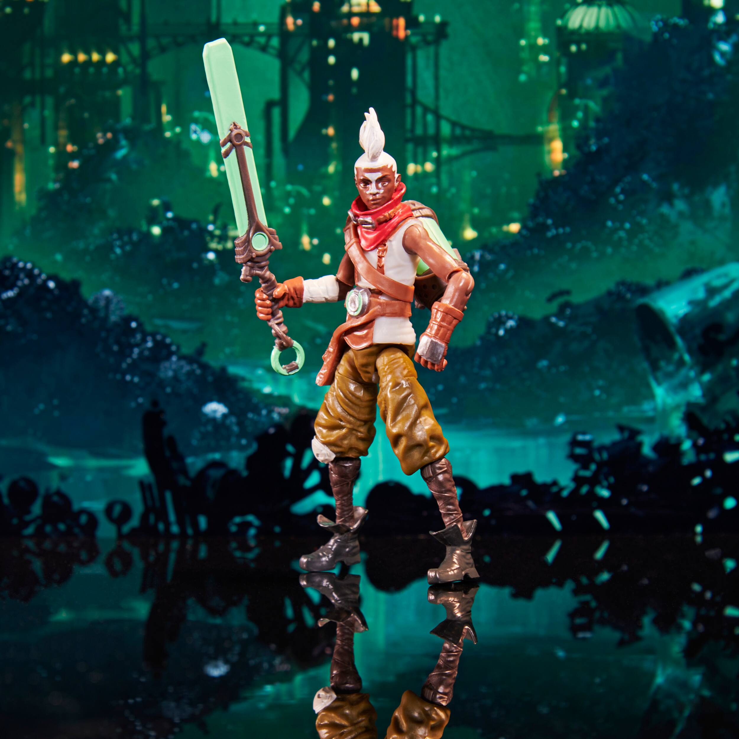 Alt View 16. League of Legends - Dual Cities Pack w/ Exclusive Jinx, Heimerdinger, Vi, Caitlyn, Ekko, 4-Inch Figures, Ages 12 and Up.