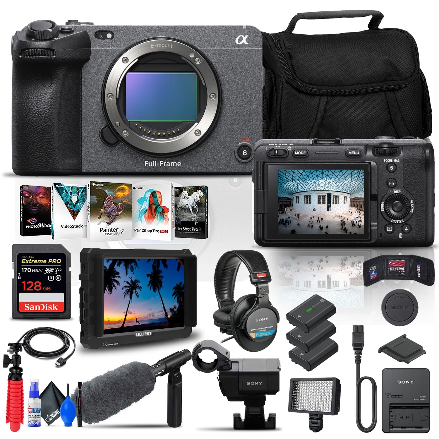 Sony - FX3 Full-Frame Cinema Camera (Body Only) (ILME-FX3) - Pro Bundle