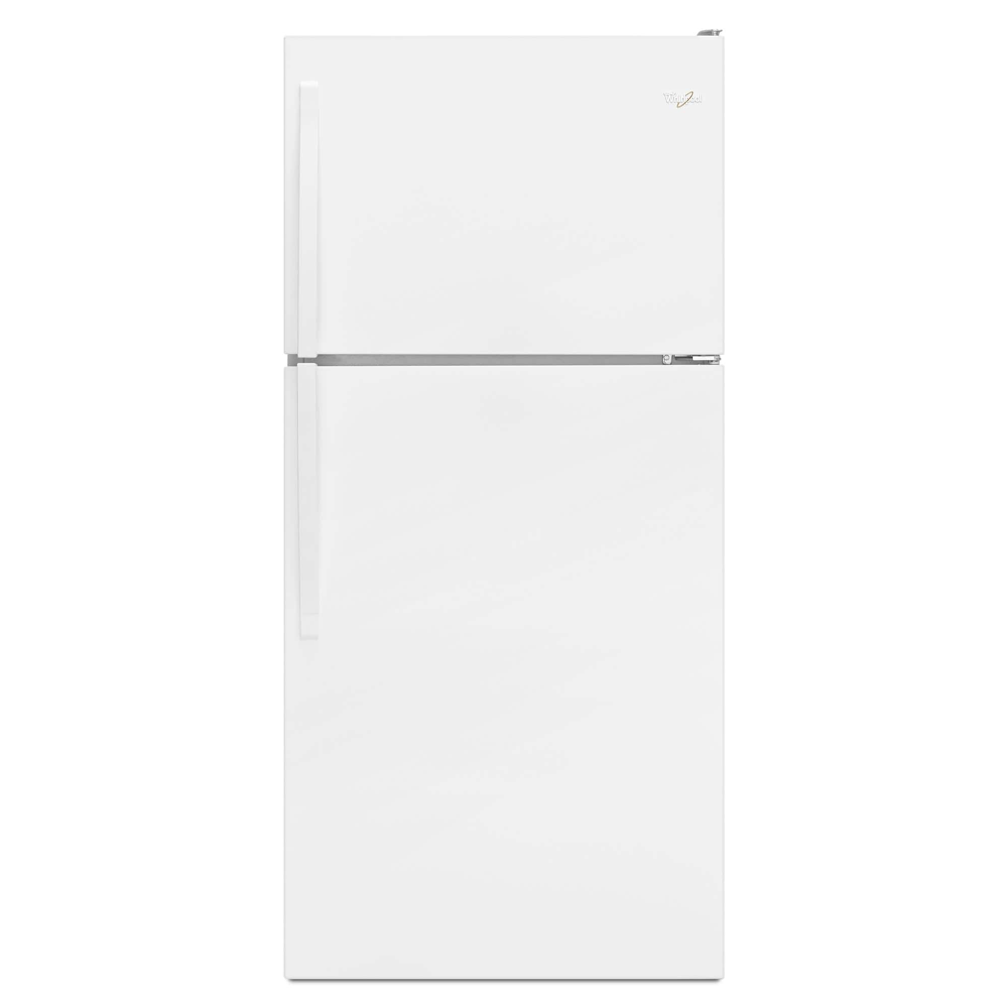 Whirlpool - 18 Cu. Ft. Top-Freezer Refrigerator with Flexi-Slide Bin - White