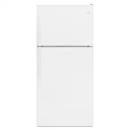 Whirlpool - 18 Cu. Ft. Top-Freezer Refrigerator with Flexi-Slide Bin - White