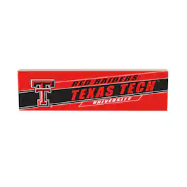 Evergreen Enterprises - Texas Tech Red Raiders 5" x 18" Shadow Logo Wood Mantle Sign - Multicolor