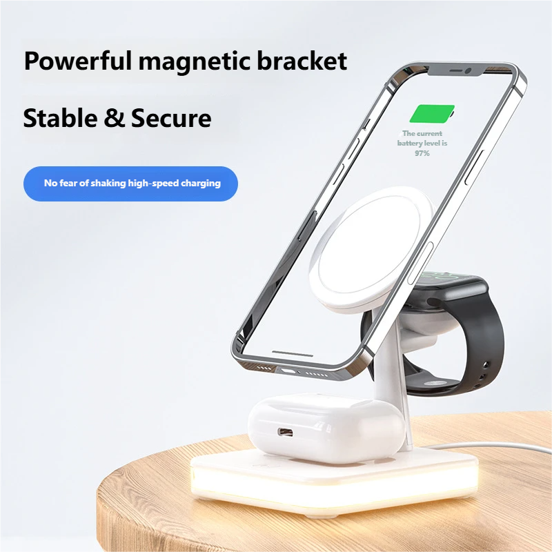Powerful magnetic bracket  
Stable & Secure  

No fear of shaking high-speed charging  

The current battery level is 97%