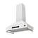 Angle. Forno Appliances - Venezia 36" Wall-Mounted Range Hood with Touch Controls and Baffle Filters - White.