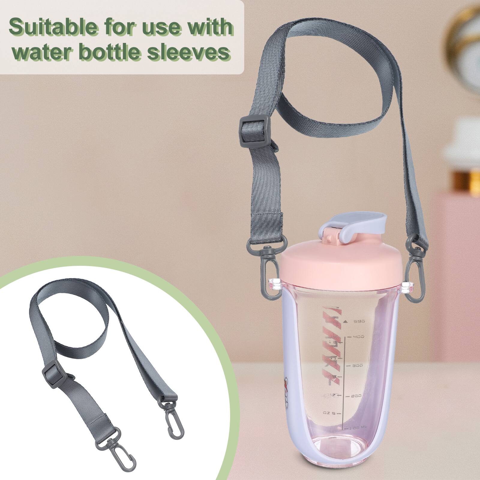 Suitable for use with water bottle sleeves