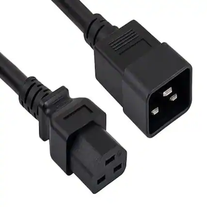 Front. Sanoxy - SANOXY Cables and Adapters; 4ft 12 AWG 20A 250V Heavy Duty Power Cord (IEC320 C20 to IEC320 C21) - Black.
