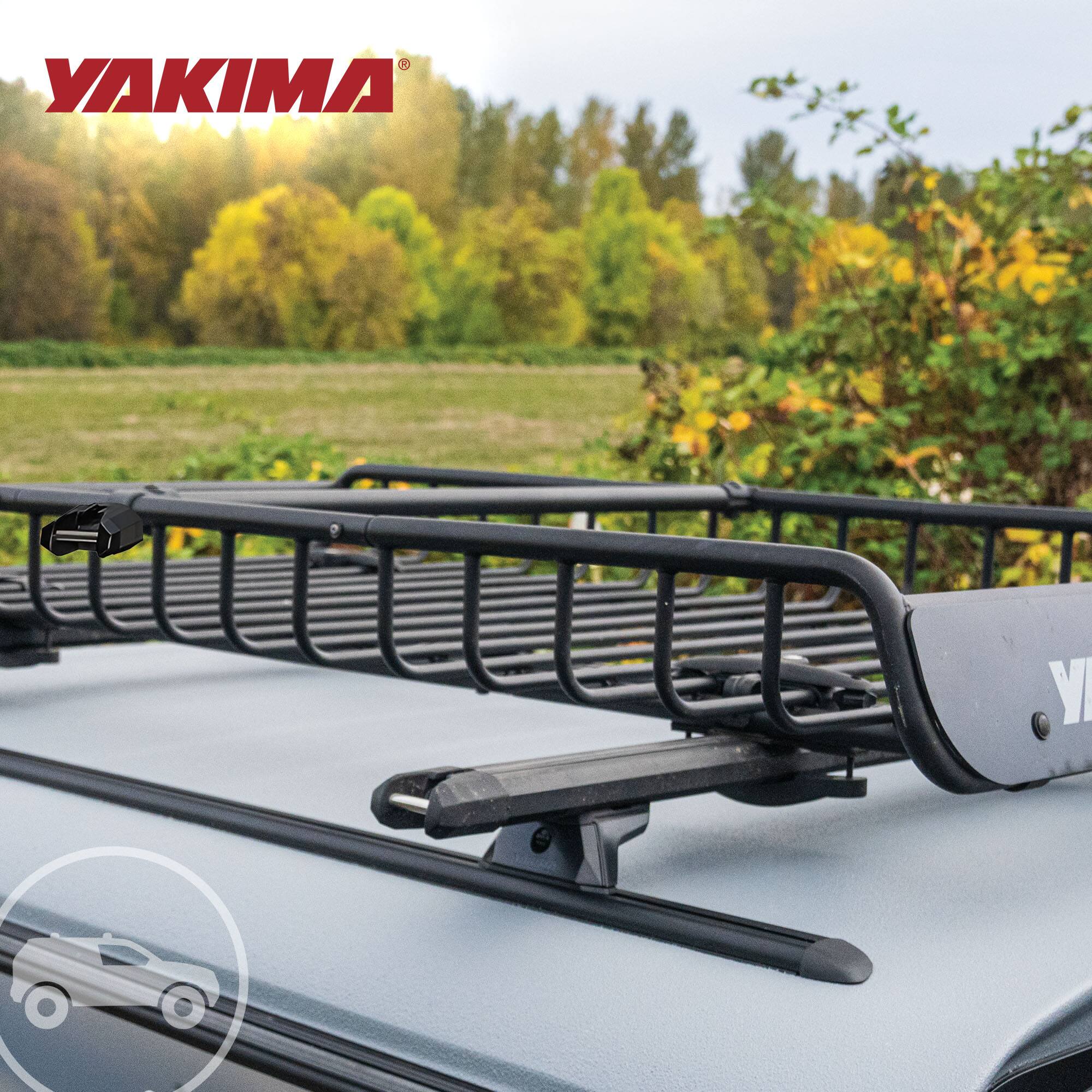 Alt View 6. Yakima - Yakima HD Track 54 Inch Car Roof Top Rack Mounting System with CapNuts, Black - Black.