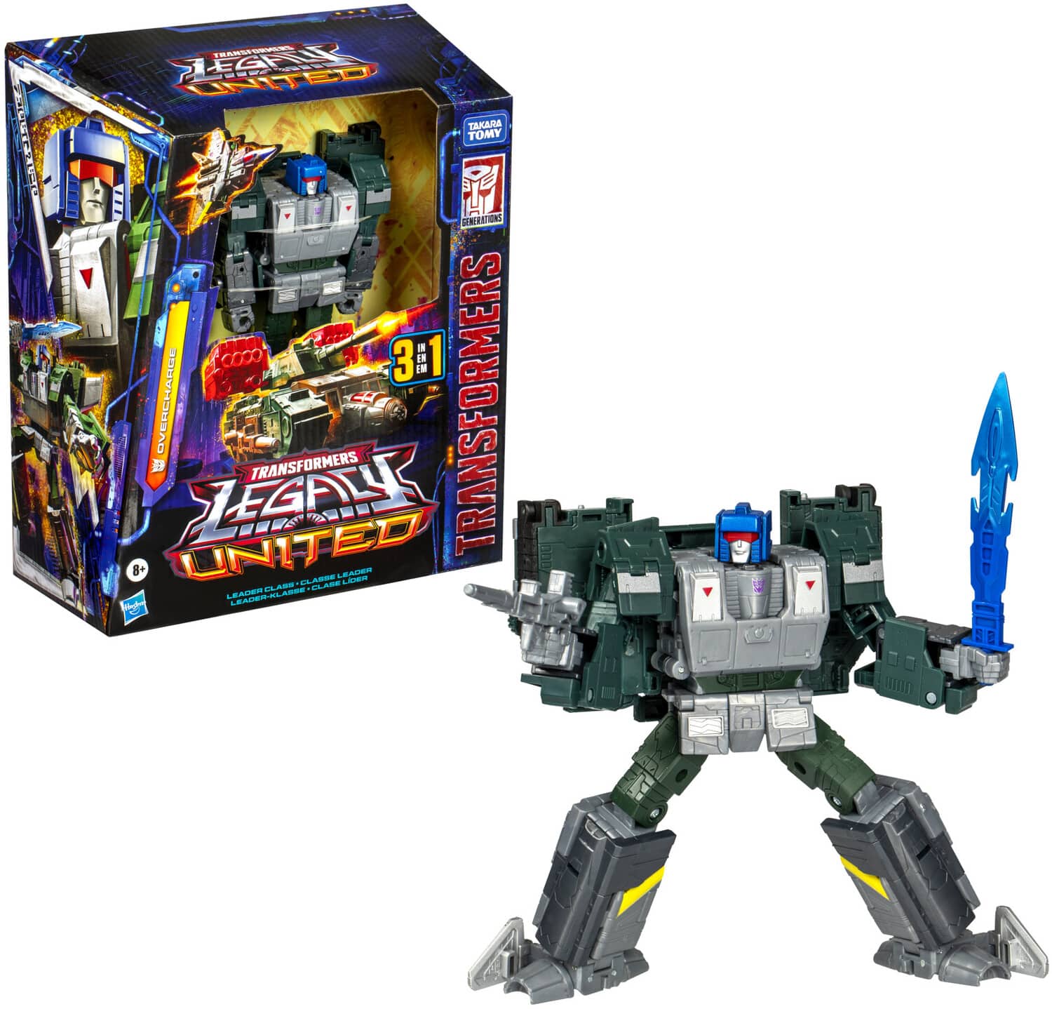 Hasbro - Collectibles - Transformers - Legacy - United Leader Class Overcharge - COLLECTABLES - Multicolor
