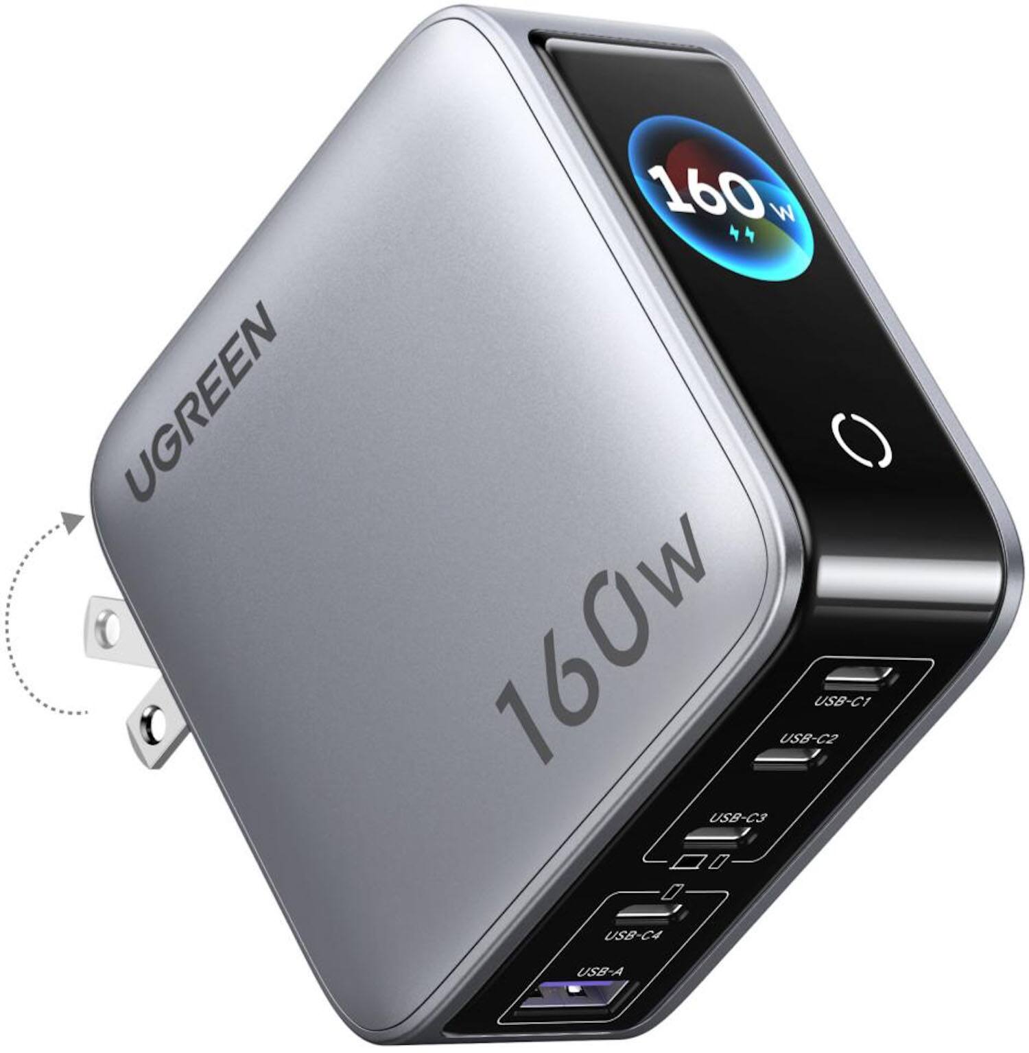 UGREEN  
160W  
USB-C1 USB-C2 USB-C3 USB-C4 USB-A