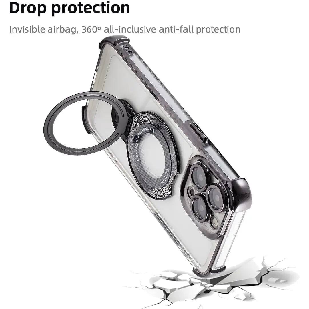 Drop protection  
Invisible airbag, 360° all-inclusive anti-fall protection