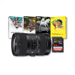 Sigma - 18-35mm f/1.8 DC HSM Art Hyper Sonic Motor Focusing Lens (Canon EF) Bundle