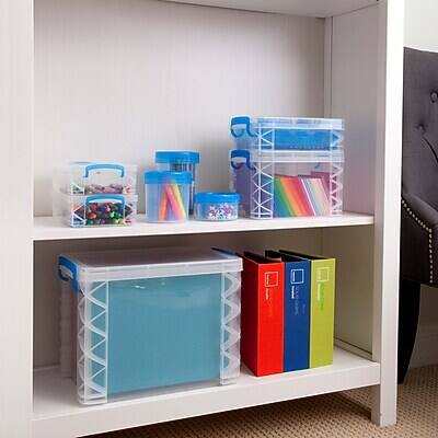 Alt View 4. Advantus - Advantus Super Stacker File Box, Letter Size, Clear (36872) - Clear.