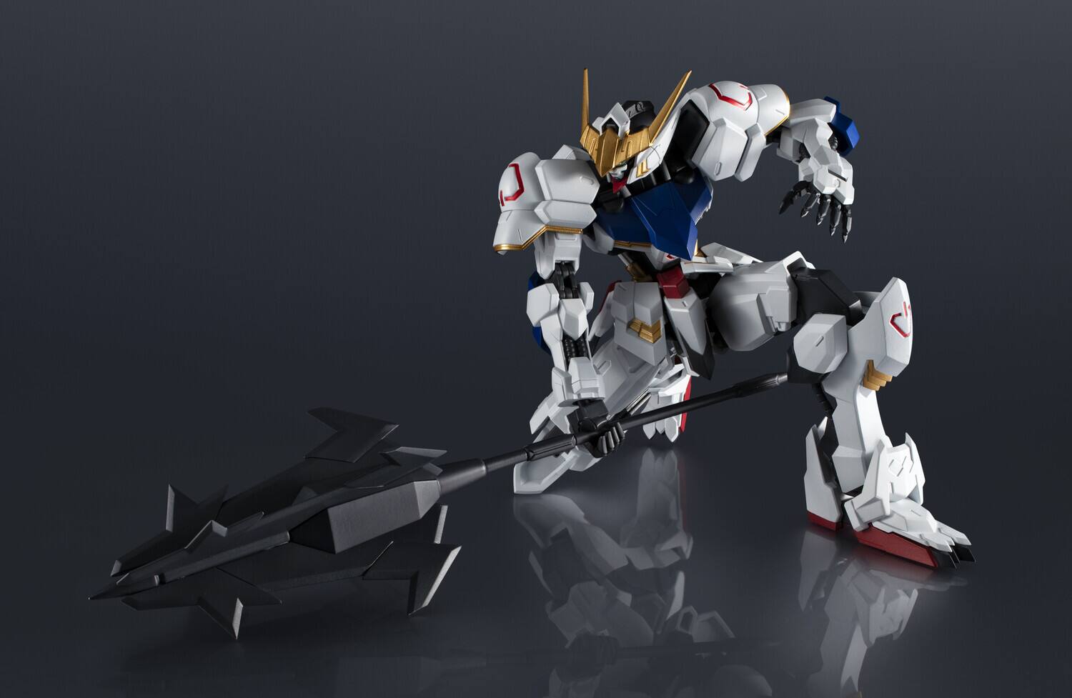 Alt View 1. Bandai - Tamashii Nations - MSG: Iron-Blooded Orphans - Gundam Universe - ASW-G-08 Gundam Barbatos Renewal - COLLECTIBLES - Multicolor.