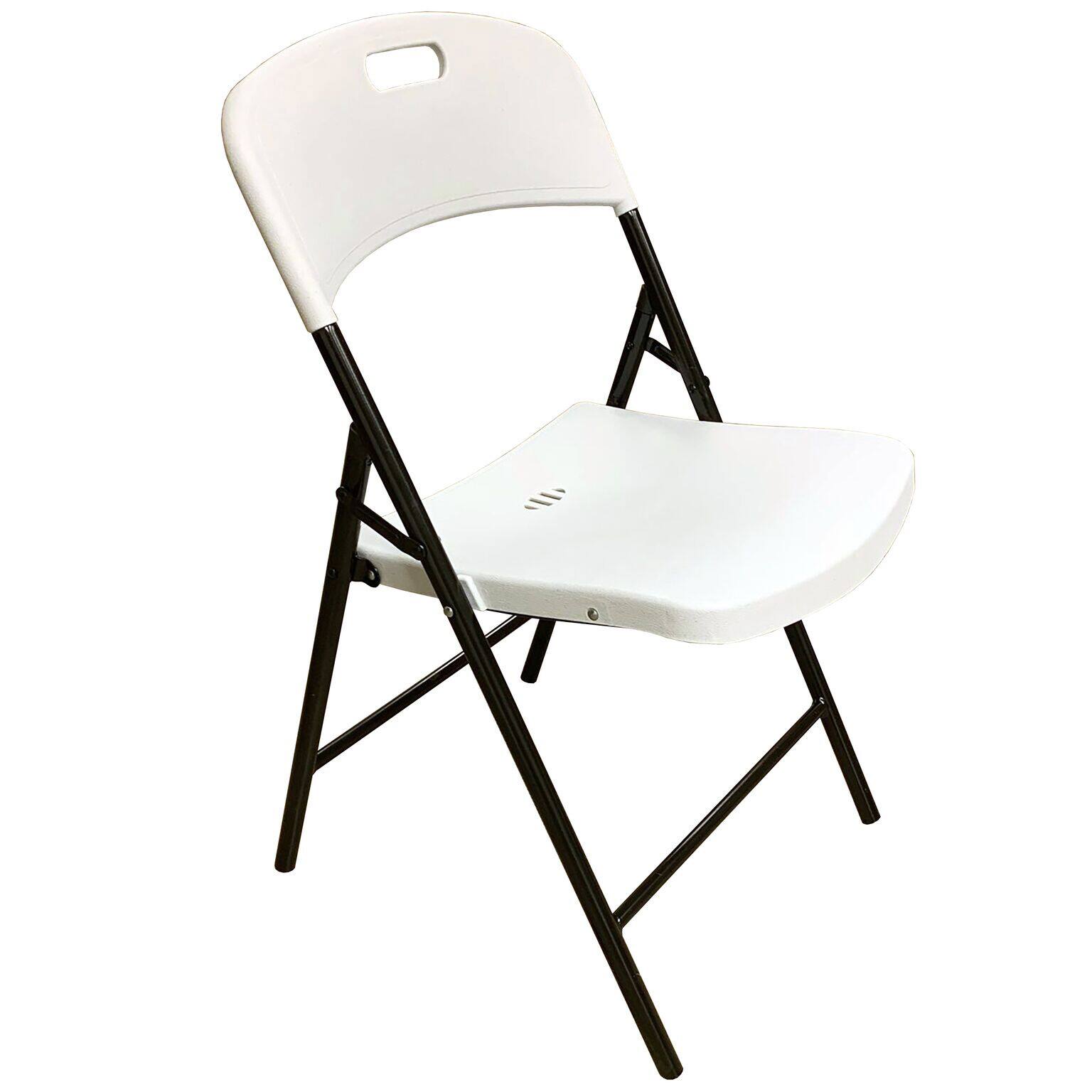 Alt View 8. Peakform - Peakform Plastic Folding Chair, Indoor Outdoor Seating, 4 Pack, White - White.