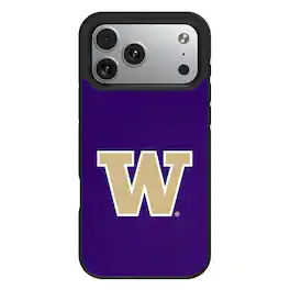 Keyscaper - NCAA - Washington Huskies Bump Case with 8.2ft Drop Protection - 16 Pro - Multicolor