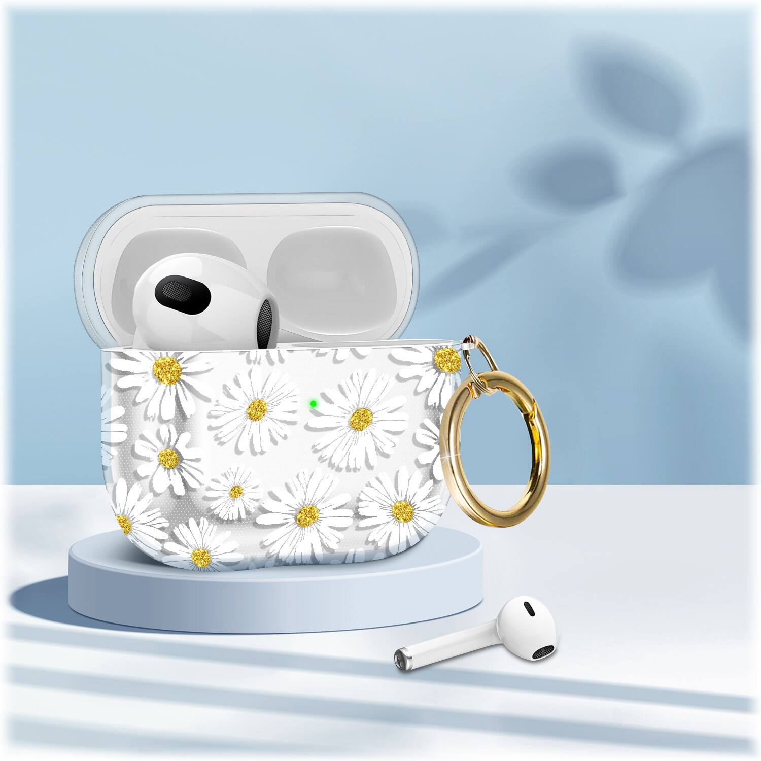 Alt View 16. SaharaCase - Hybrid Flex Case for Apple AirPods 3 (3rd Generation) - Clear/Yellow.