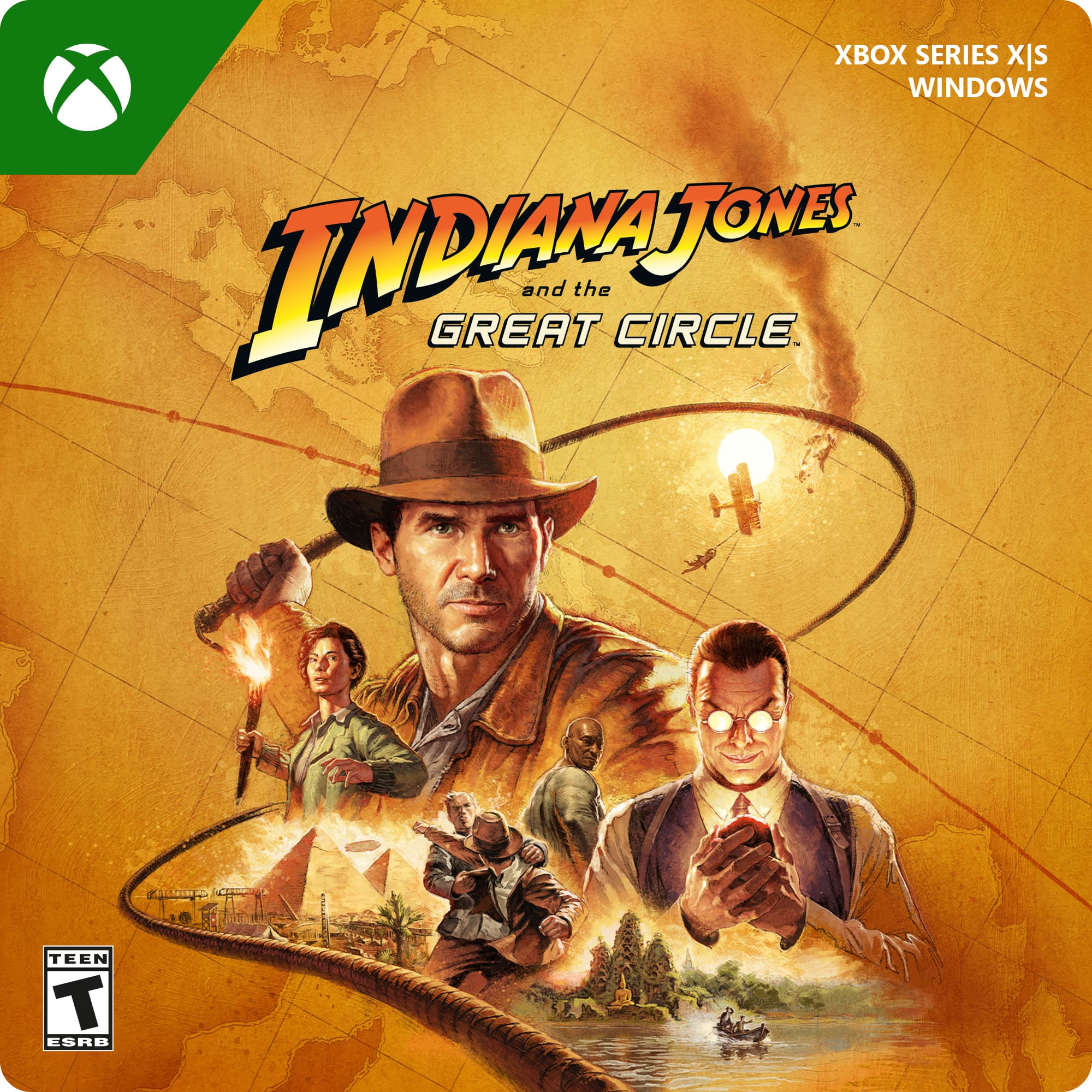 Xbox Series X|S Windows Indiana Jones and the Great Circle Tann Teen T ESRB