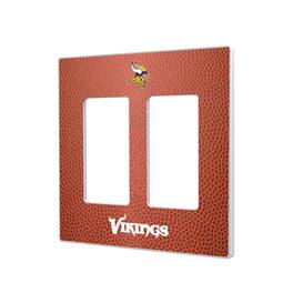 Keyscaper - Minnesota Vikings Football Design Double Rocker Light Switch Plate - Multicolor