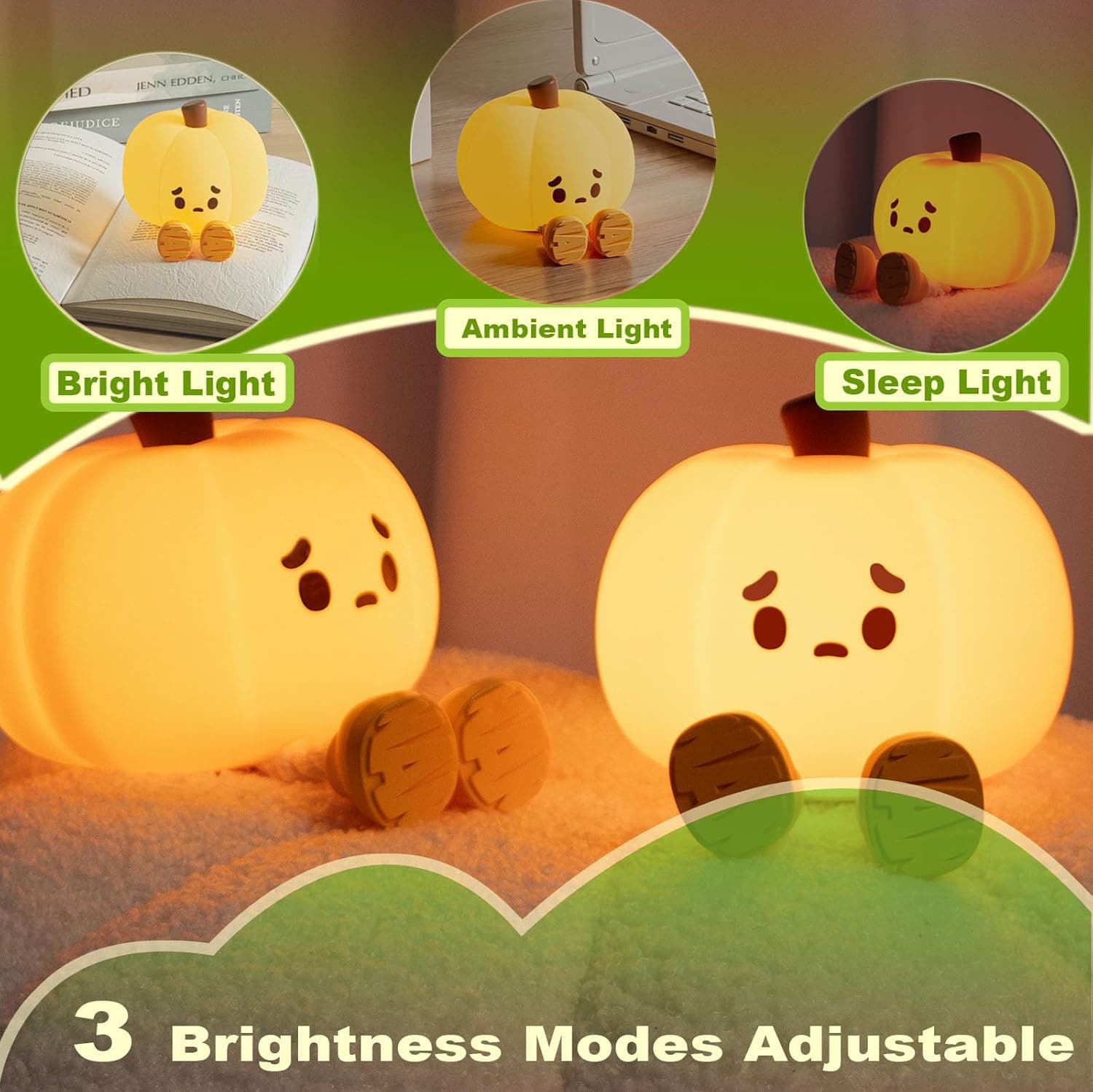 EDDES, I JENN ED A EDICE Bright Light Ambient Light Sleep Light 3 Brightness Modes Adjustable