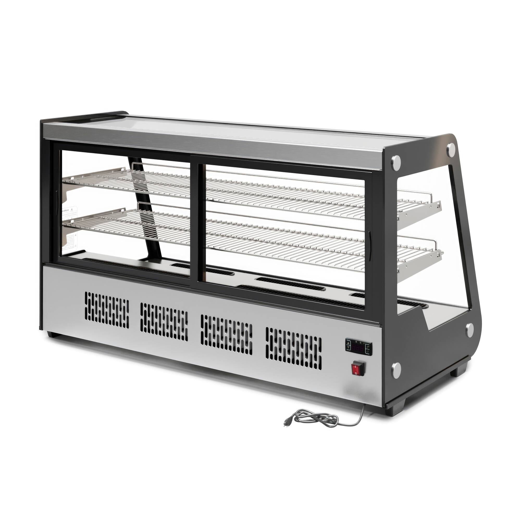 Back. Koolmore - 48 in. Countertop Bakery Display Refrigerator in Stainless Steel, 7 cu. ft. (CDC-7C-SS) - Stainless Steel.