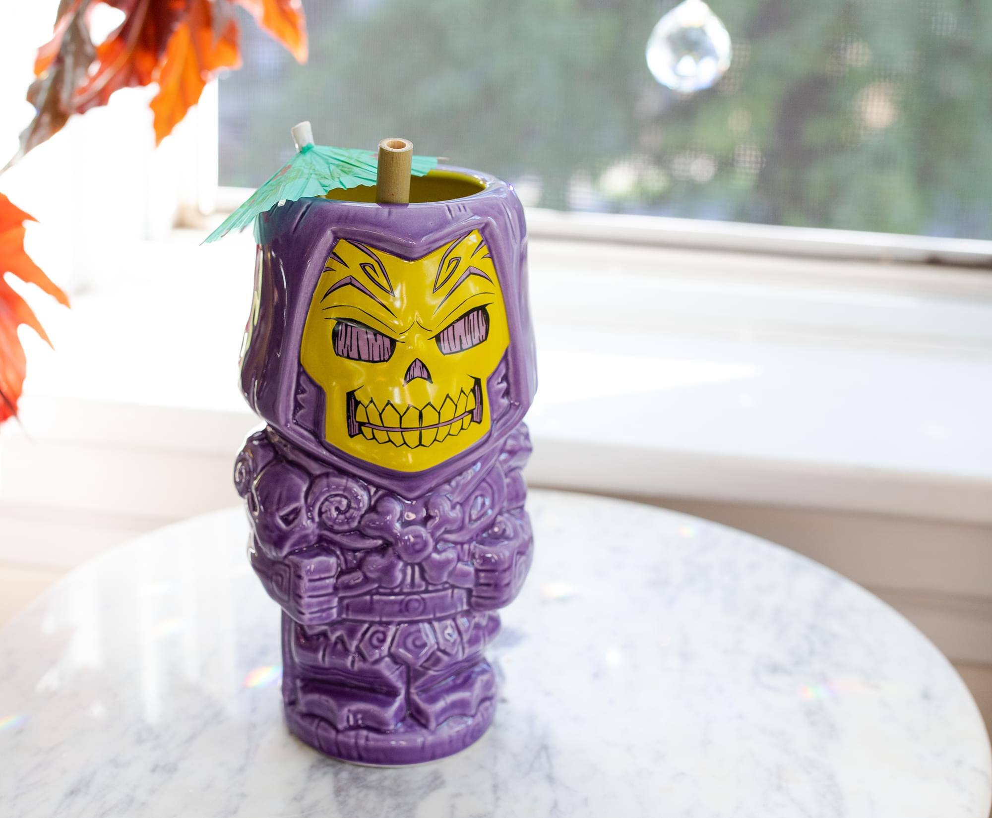 Alt View 3. Masters of the Universe - Geeki Tikis Masters of the Universe Skeletor Ceramic Mug | Holds 21 Ounces - Purple.