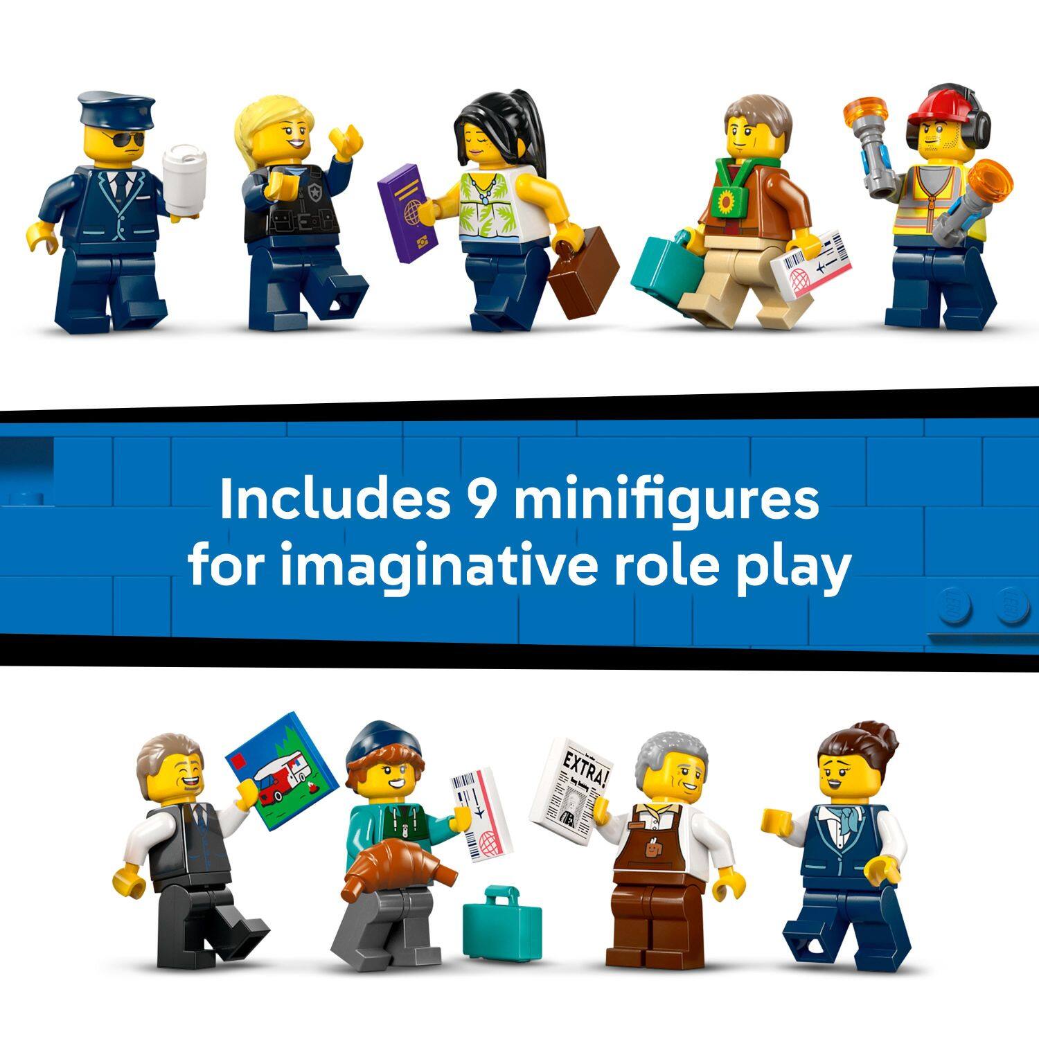 Includes 9 minifigures for imaginative role play
