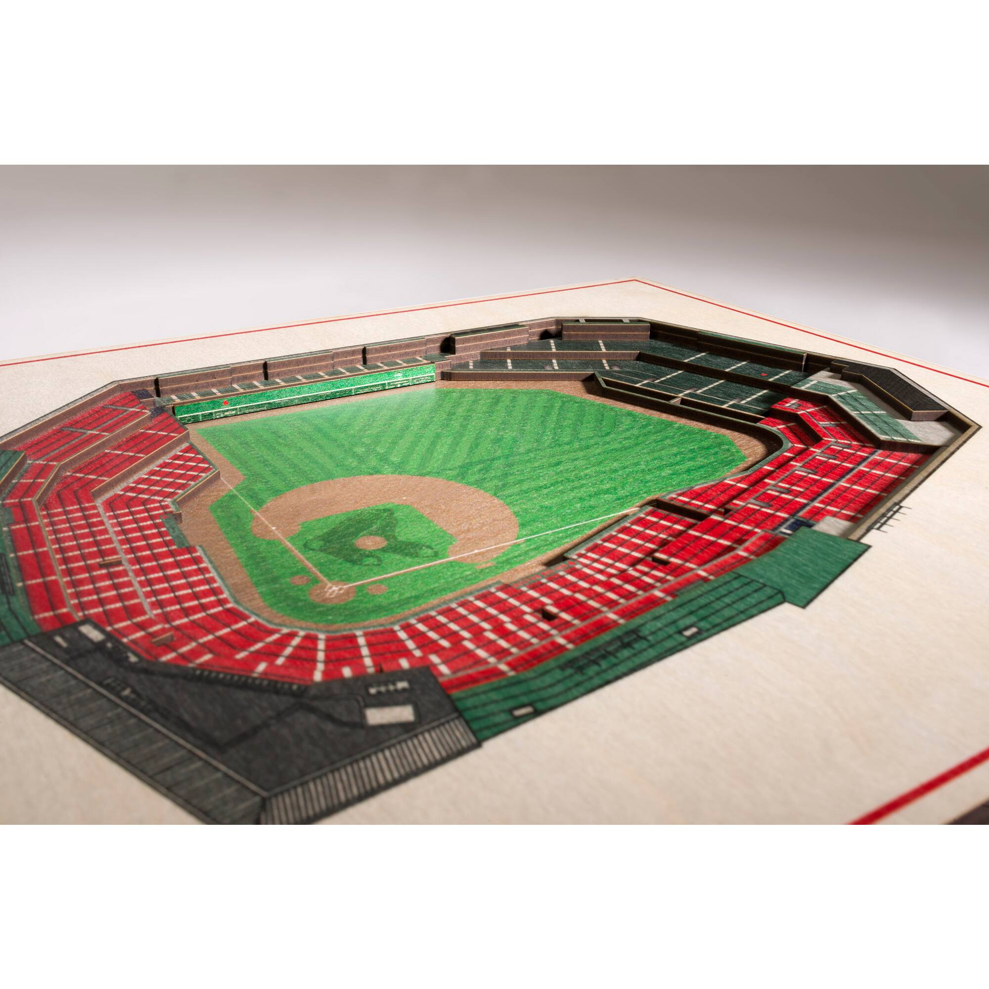 Alt View 2. YouTheFan - 17'' x 13'' 5-Layer 3D StadiumViews Wall Art - Brown.