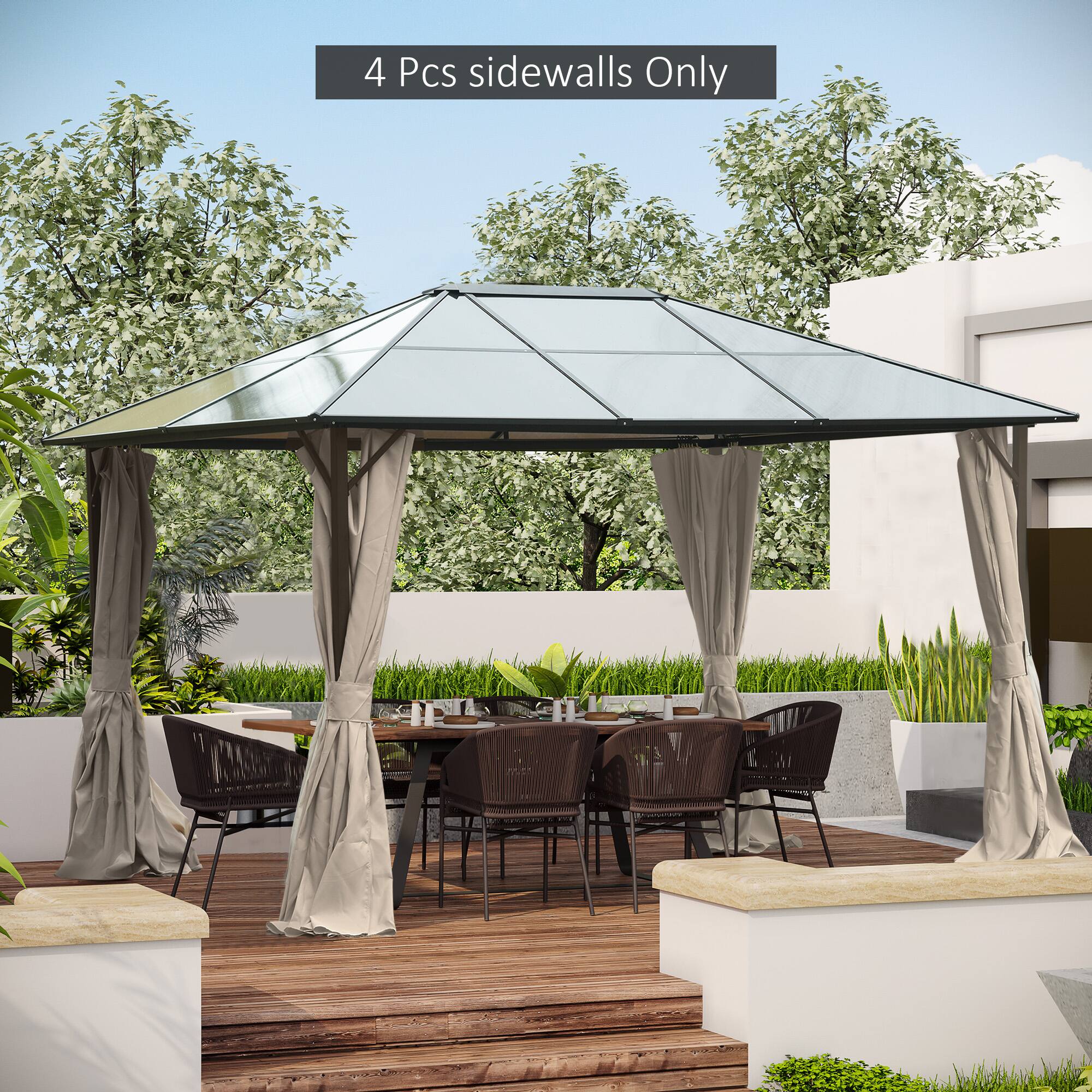 4 Pcs sidewalls Only