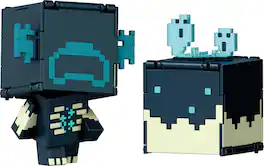 Mattel - Minecraft Flippin' Figs Skulk Catalyst and Warden, 2-in-1 - Collectibles - Multicolor