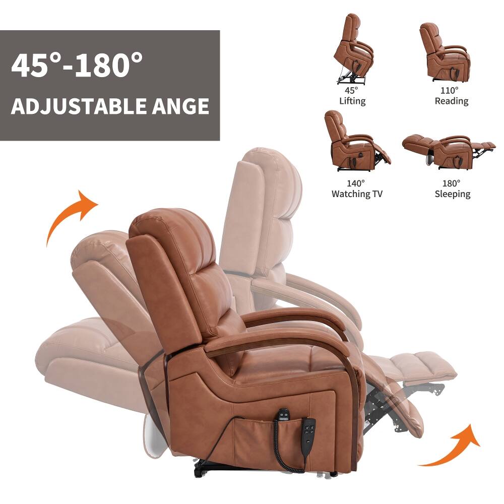 45°-180° ADJUSTABLE ANGLE

45° Lifting
110° Reading
140° Watching TV
180° Sleeping