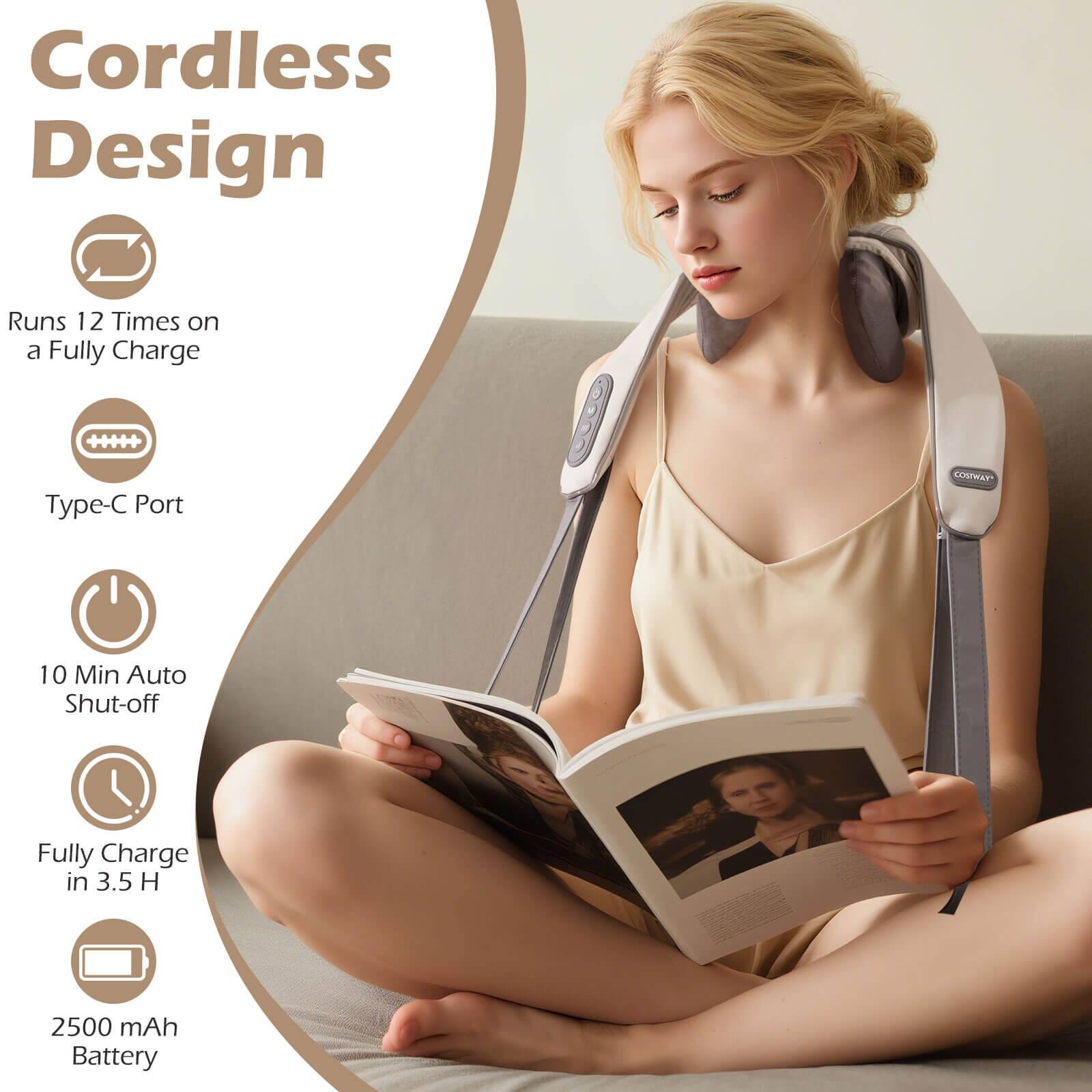 Cordless Design

- Runs 12 Times on a Fully Charge
- Type-C Port
- 10 Min Auto Shut-off
- Fully Charge in 3.5 H
- 2500 mAh Battery