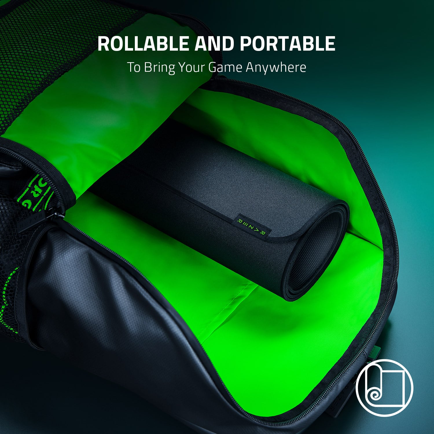 ROLLABLE AND PORTABLE: To bring your game anywhere.