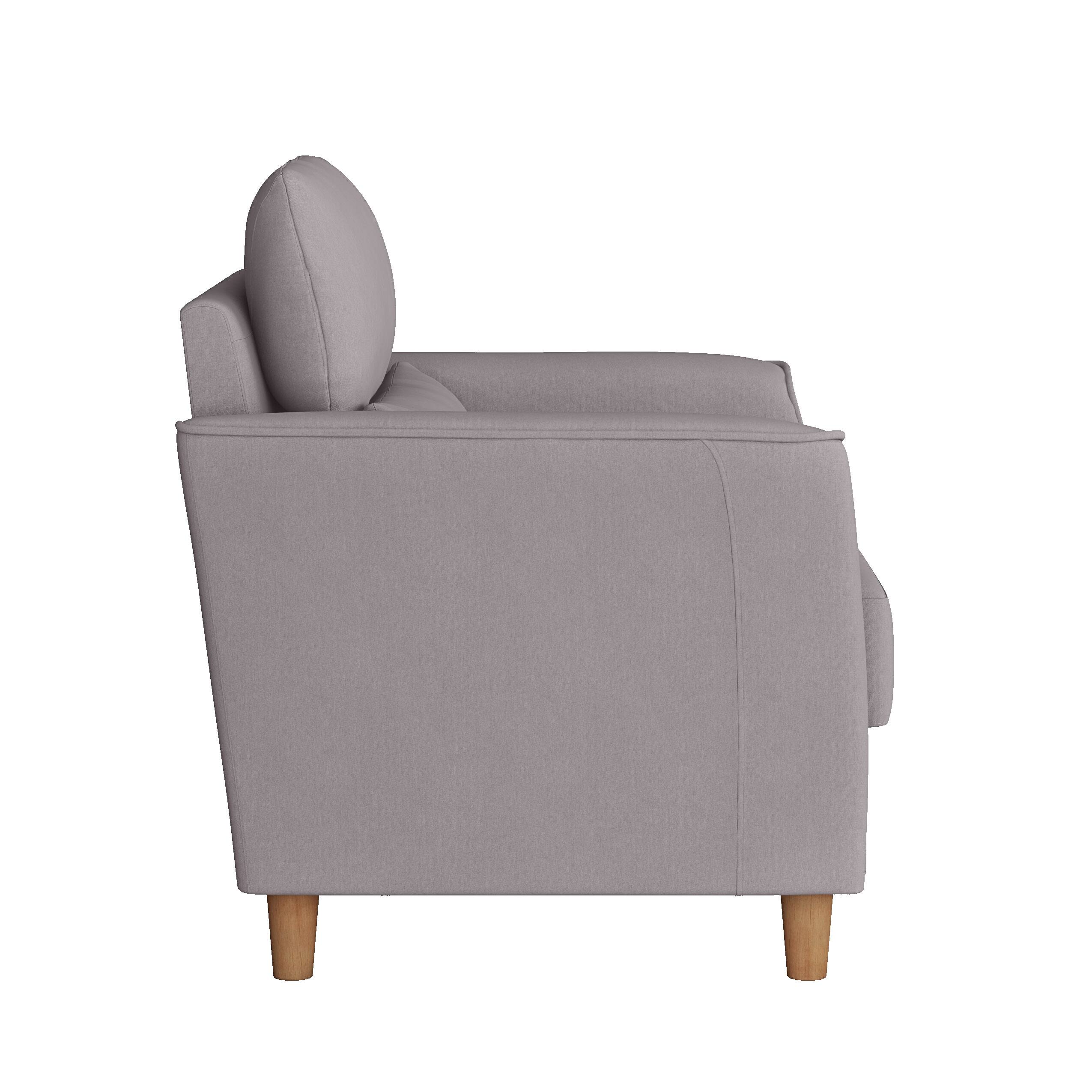 CorLiving Georgia Upholstered Accent Chair and A Half Light Grey