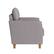 Left. CorLiving - Georgia Upholstered Accent Chair And A Half - Light Grey.