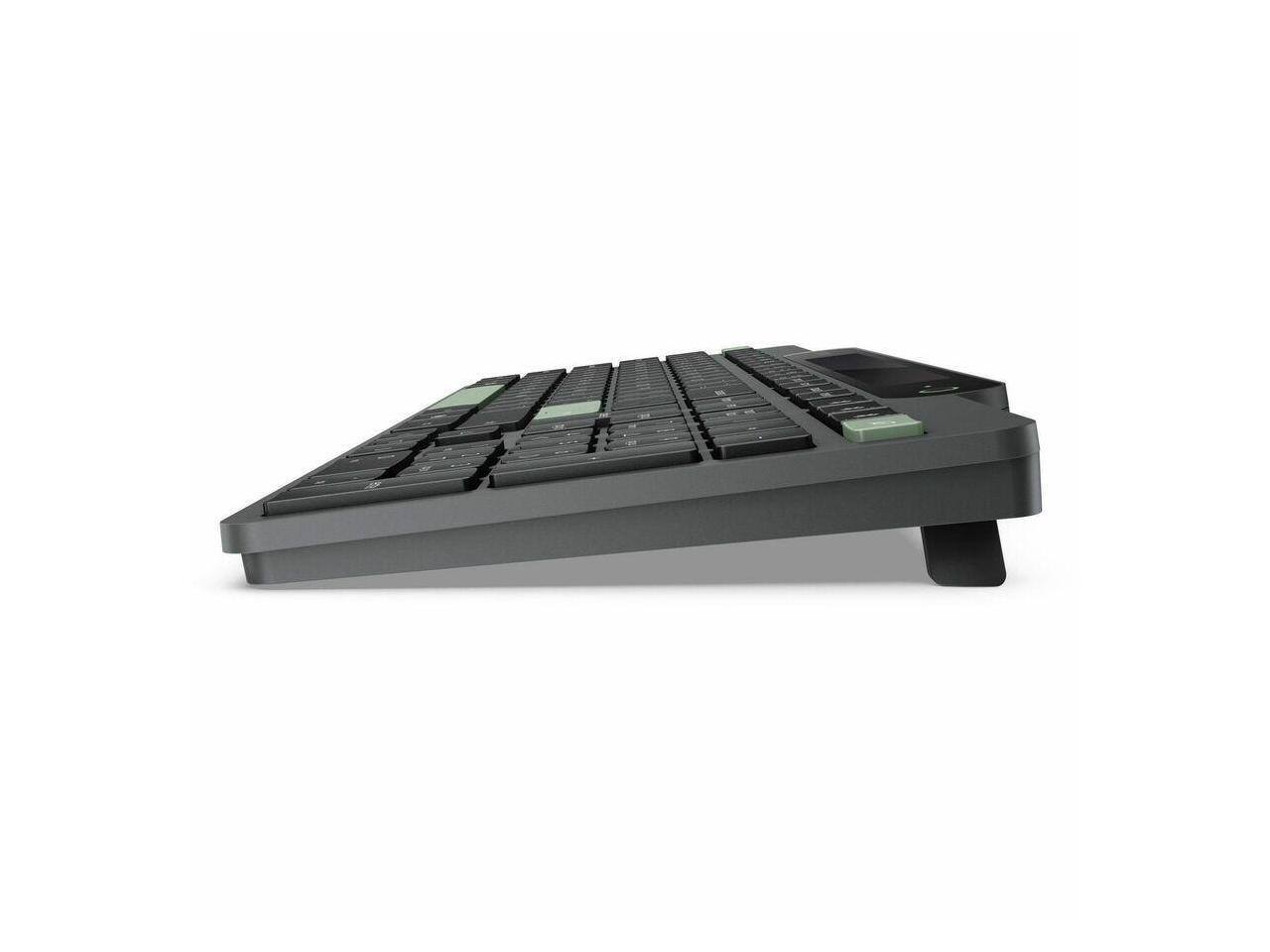 Alt View 1. Lenovo - Lenovo Self-Charging Bluetooth Keyboard - 108 Keys - Windows 10/11 - Recycled Plastic - Black.