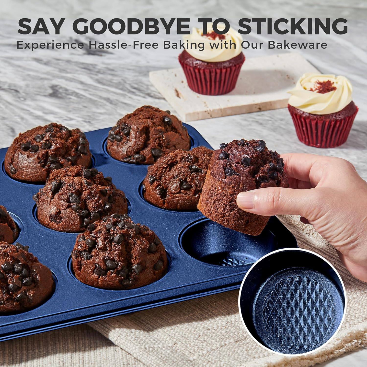 SAY GOODBYE TO STICKING  
Experience Hassle-Free Baking with Our Bakeware