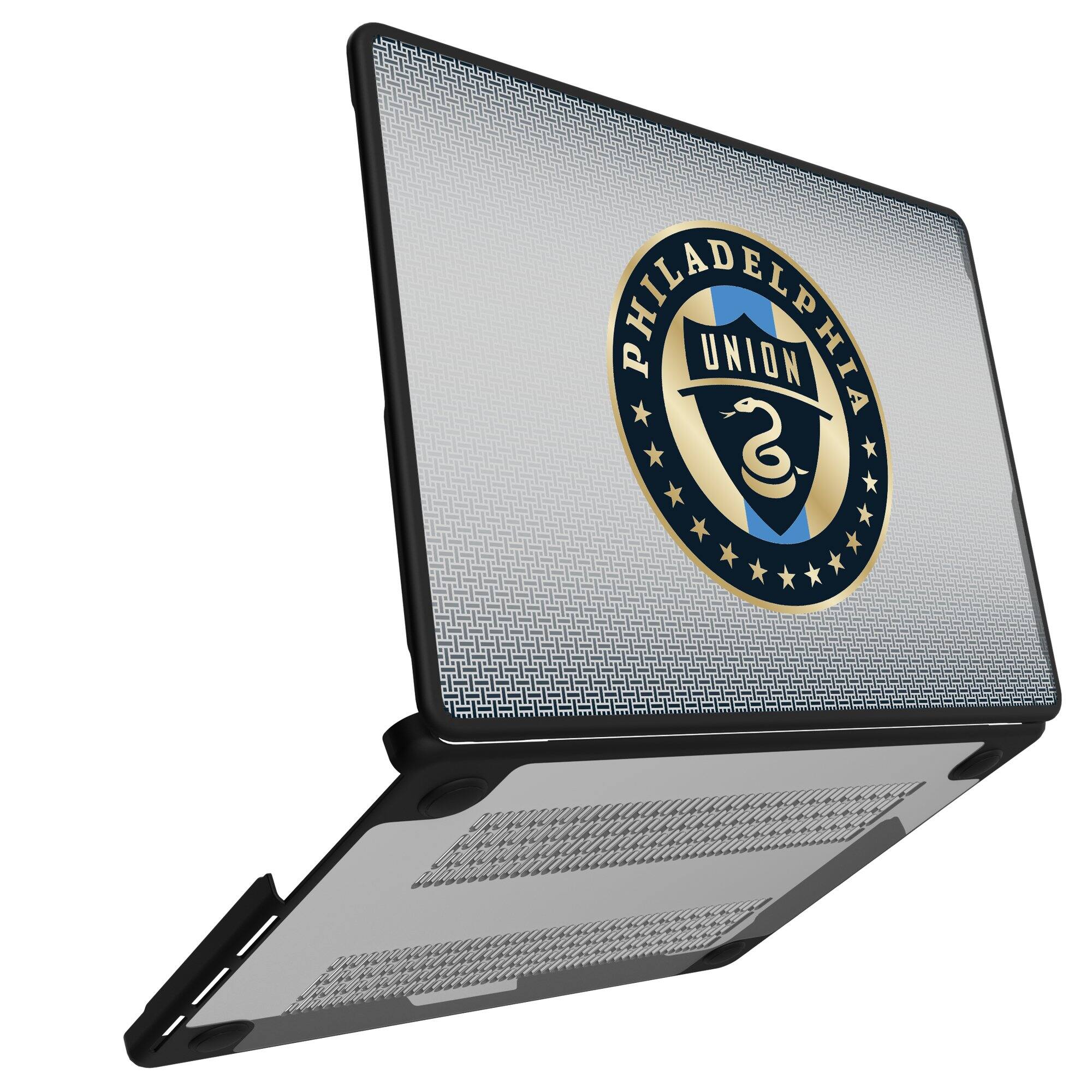 Alt View 1. Keyscaper - Philadelphia Union Linen MacBook Case - Air 13 in - Multicolor.