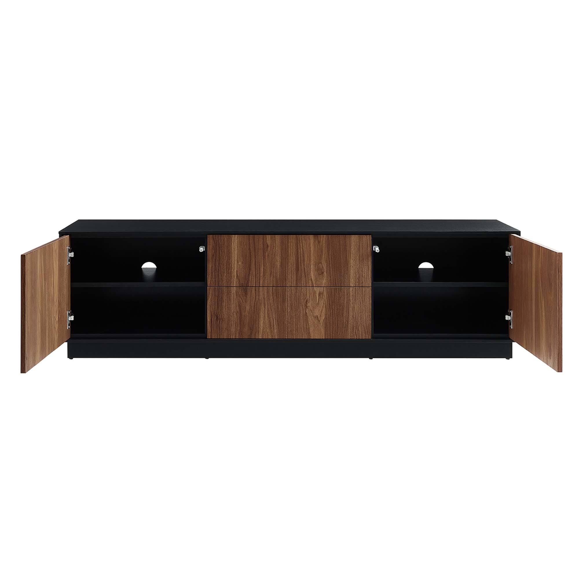 Alt View 2. Modway - Holden 63” TV Stand by Modway - Black Walnut.