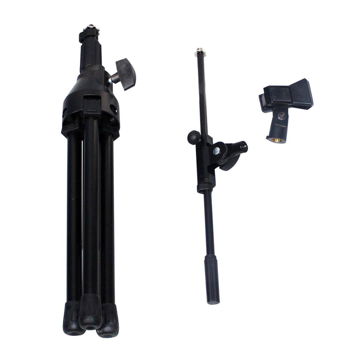 Alt View 4. ProX - ProX T-MIC05 Short Tripod Microphone Stand with Telescopic Boom.