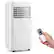 Alt View 7. Costway - 6000 BTU Portable Air Conditioner Cools up to 250 sq.ft 3-in-1 AC Unit With Cool Dehum Fan Sleep Mode - White.
