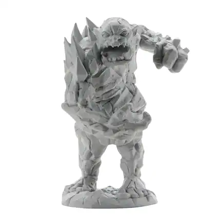 Front. NECA - Pathfinder Deep Cuts Unpainted Miniatures | Cavern Troll - Grey.
