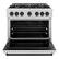 Alt View 1. ZLINE - ZLINE Autograph 36" Classic Gas Range with 6 Burners and Black Accents (CGRZ-WM-36-MB) - White.