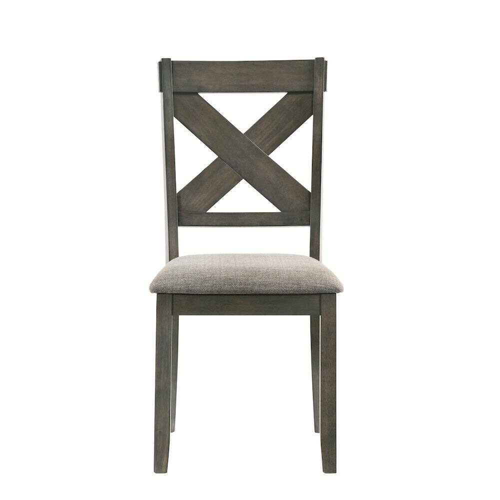 Left. New Classic Furniture - Gulliver Wood Side Chair (Set of 2) - Rustic Brown.