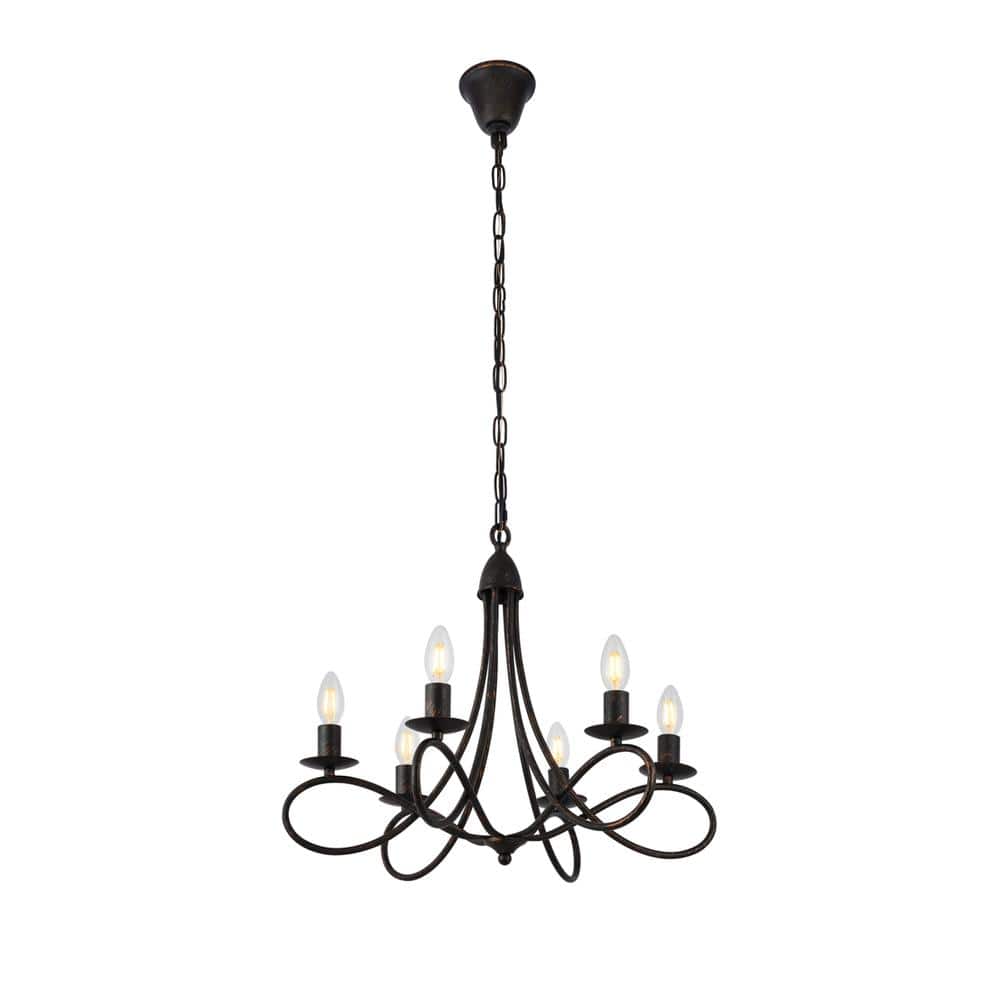 Urban Classic - Lyndon 6 light Pendant - Dark Bronze price history on PriceWatchPro