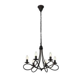 Urban Classic - Lyndon 6 light Pendant - Dark Bronze