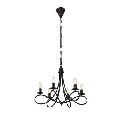 Front. Urban Classic - Lyndon 6 light Dark Bronze Pendant - Dark Bronze.