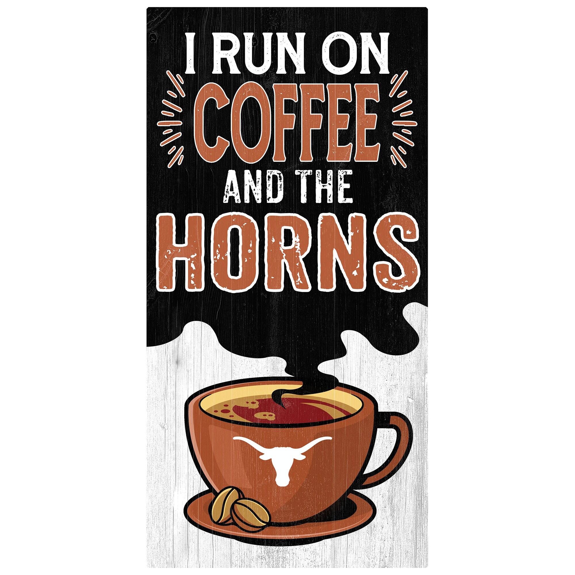 Texas Longhorns 6" x 12" Coffee Wall Art