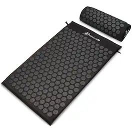ProsourceFit - Acupressure Mat and Pillow Set - Black/Black
